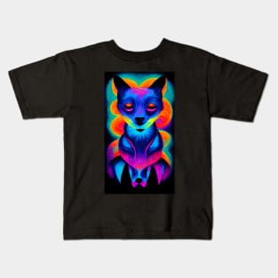 Psychedelic Fox Kids T-Shirt